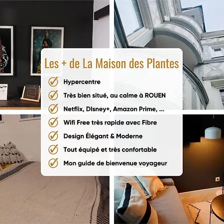 Daire L'aurore Berbere, Hypercentre De Rouen, Au Calme *